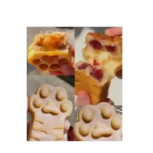 Michi Gofres Relleno de Frutos Rojos