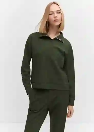 Buzo Sudadera Florida Khaki Talla S Mujer Mango