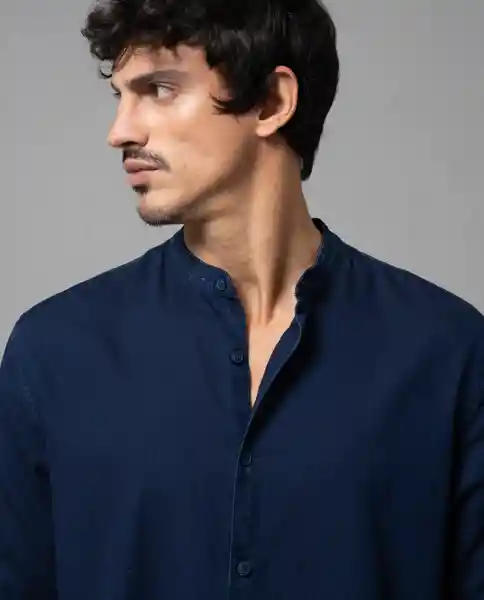 Camisa Hombre Azul Talla L 111G006 Rifle