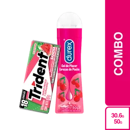 Combo Trident Sandía + Durex Gel Lubricante Cereza