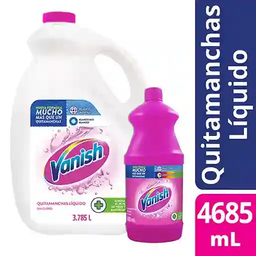Vanish Pack Desmanchador Líquido Blanco + Desmanchador Rosa