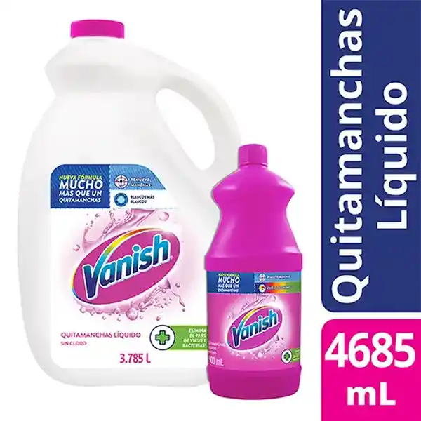 Vanish Pack Desmanchador Líquido Blanco + Desmanchador Rosa