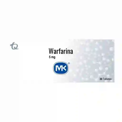 Mk Warfarina (5 mg) 30 Tabletas