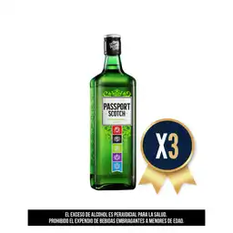 Passport Scotch 700 Ml Combo X 3