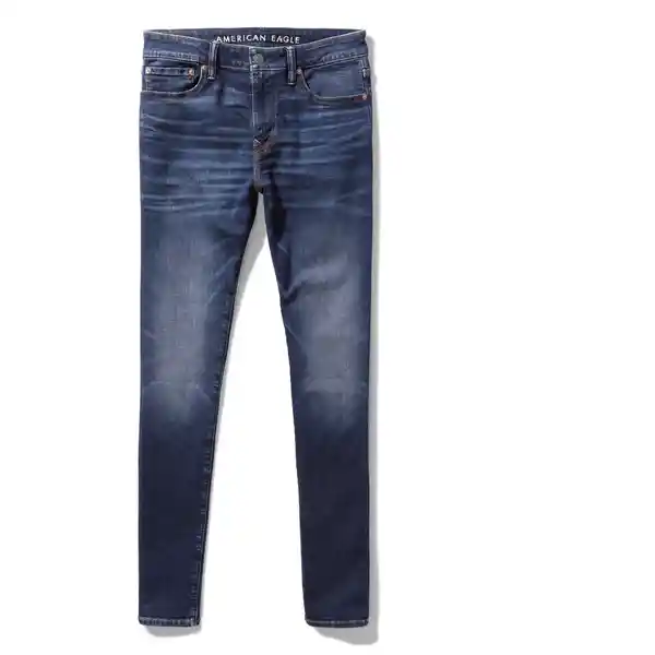 Jean Athletic Skinny Azul Talla: 31 x 30 American Eagle