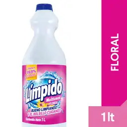 Blanqueador Multiusos Límpido Floral Botella 1 lt