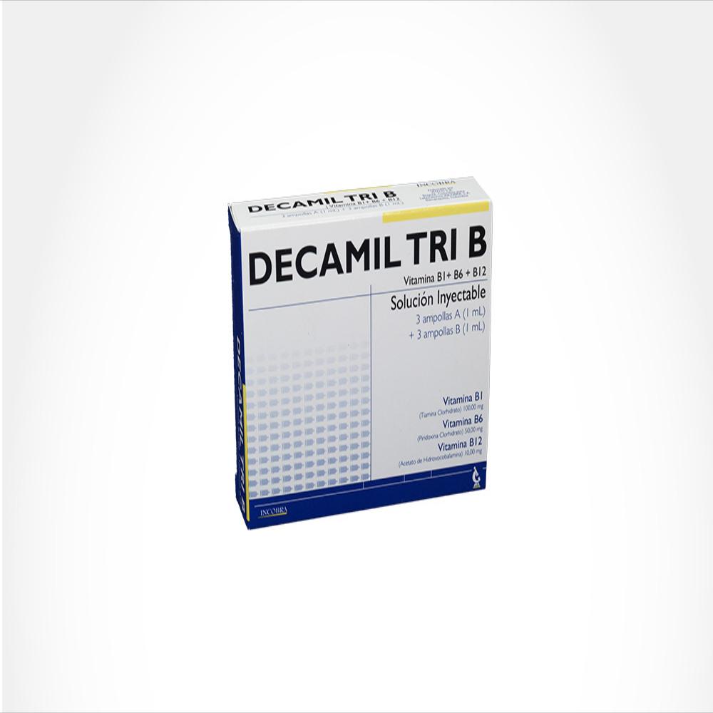 Decamil Tri B Solución Inyectable (100.00 Mg / 50.00 Mg / 10.00 Mg) - Rappi