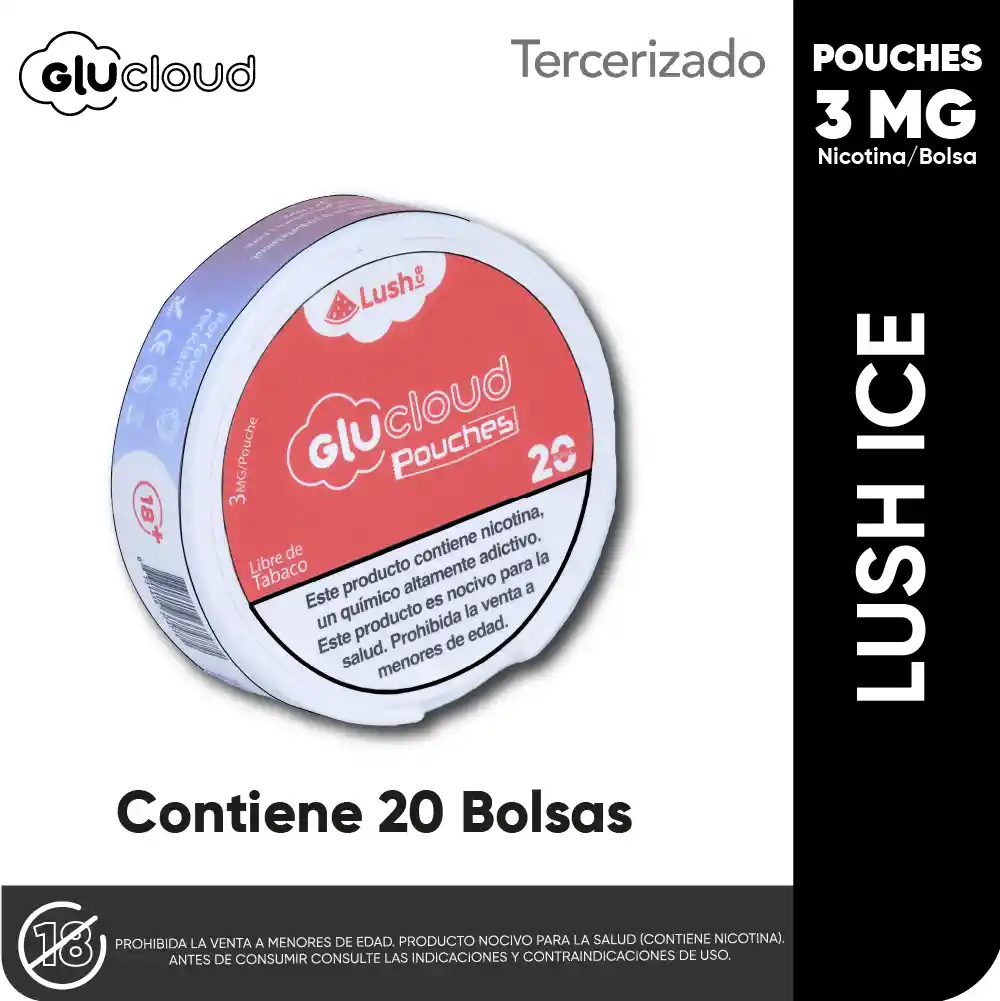 Glucloud Pouches Lush Ice 3MG