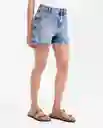 Short Medio Femenino Azul Francés Medio Talla 8 Chevignon