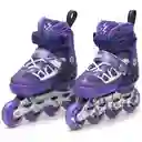 Zoom Sports Patines Electric Morado Talla S 30-33 cm