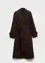 Abrigo Trench Beirut Marrón Talla M Mujer Mango