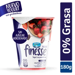 Yogurt Finesse Frutos Rojos Vaso 180g