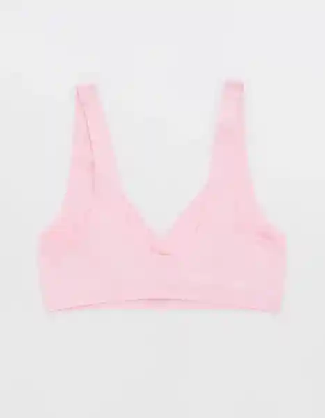 Bralette Aerie Rosa Talla LARGE 3785643 American Eagle