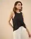 Camisa Negro Puro Ultraoscuro Talla S 611G201 Esprit