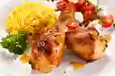Muslos de Pollo con Piel Bandeja