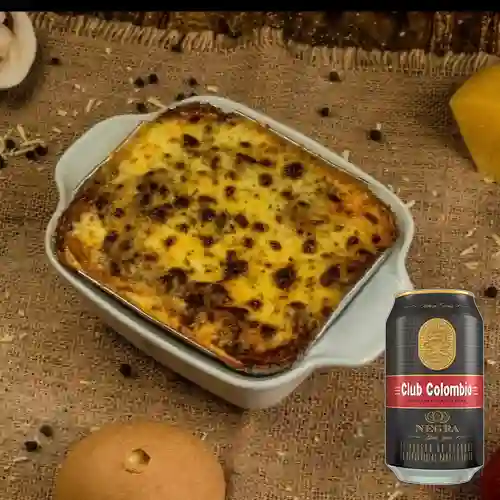 Combo Lasagna la Madre + Club col. Negra Lta 330ml