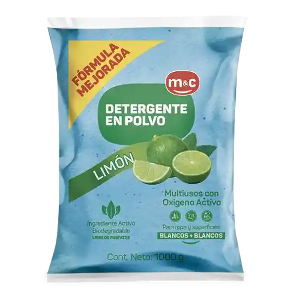 Detergente Polvo Multiusos Limón M&C