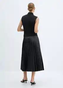 Falda Long Negro Talla XS Mujer Mango