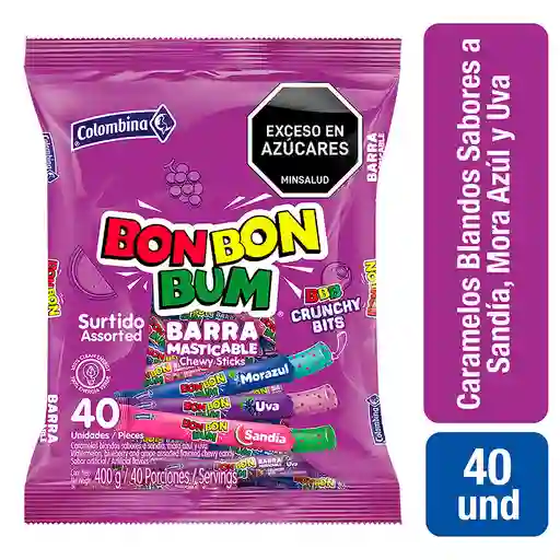 Bon Bon Bum barra crunchy berries por 40 und