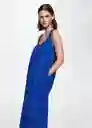 Vestido Elise-W Azul Talla S Mujer Mango