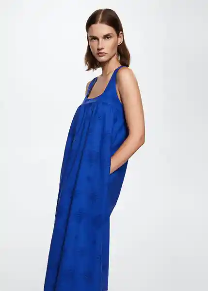 Vestido Elise-W Azul Talla S Mujer Mango