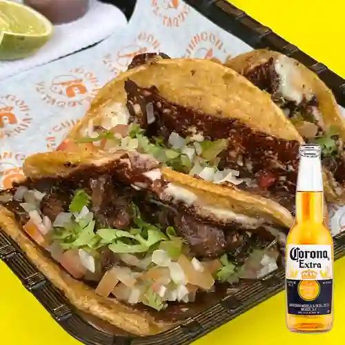 Combo Taco el Chante + Corona 330 ml