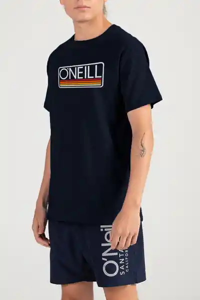 ONeill Camiseta Slim Fit Headquarters Masculino Azul Oscuro L