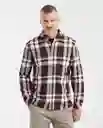 Camisa Plaid Manga Larga Rojo Merlot Ultraoscuro S Chevignon