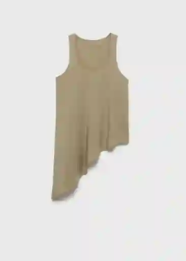 Top Swade Khaki Talla XS  Mujer Mango