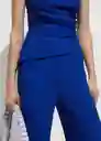 Pantalón Atisa Azul Talla S Mujer Mango