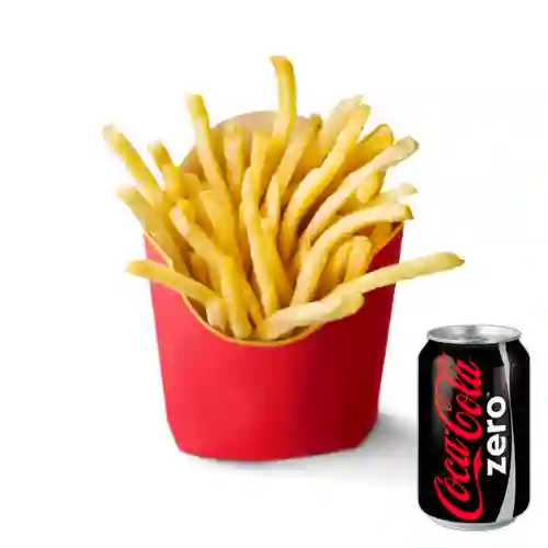 Combo Papa a la Francesa + Coca Cola Zero 235 ml