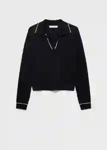 Saco Jersey Verta Negro Talla M Mujer Mango