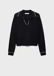 Saco Jersey Verta Negro Talla M Mujer Mango