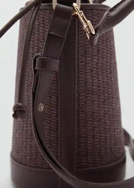 Bolso P Coin Chocolate Talla 99 Mujer Mango