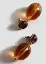 Pendientes Melany Naranja Talla 99 Mujer Mango