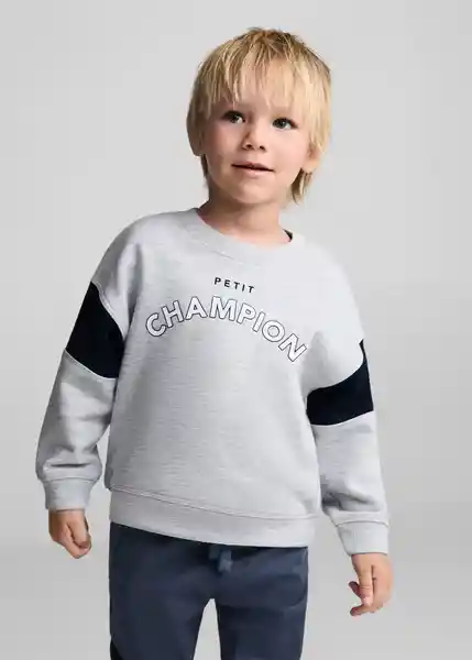 Sudadera Champion Gris Medio Vigore Talla 66 Niños Mango