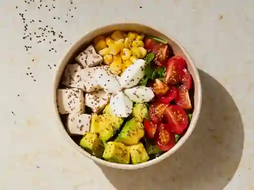 BOWL POLLO PESTO Y BOCCONCINI