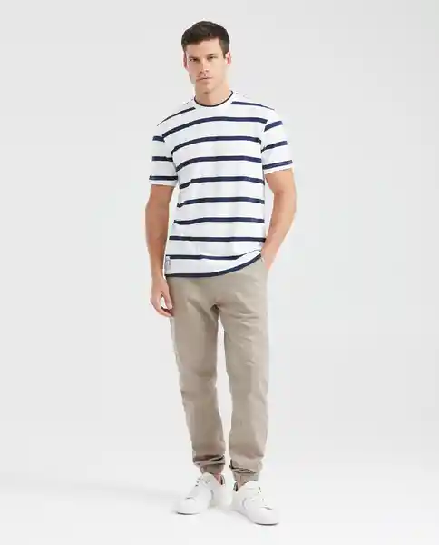 Camiseta Striped Azul Medianoche Ultra Oscuro Talla S Chevignon