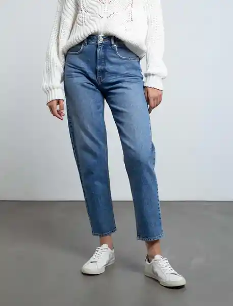 Jean Mujer Azul Índigo Medio Talla 12 493E004 Naf Naf