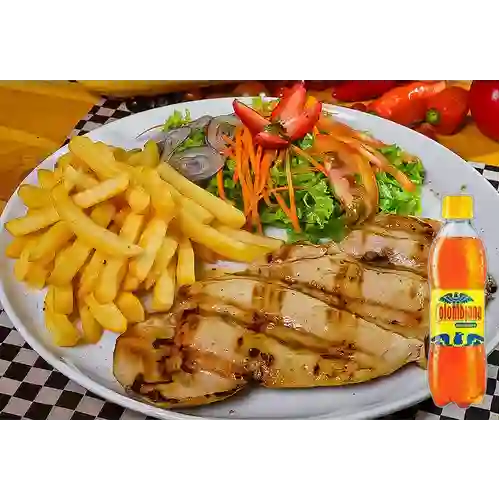Combo Pechuga Asada + Colombiana 250 ml