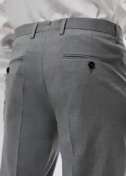 Pantalón Brasilia Gris Talla 46 Hombre Mango