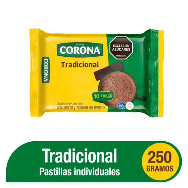 Corona Chocolate de Mesa Tradicional con Azúcar