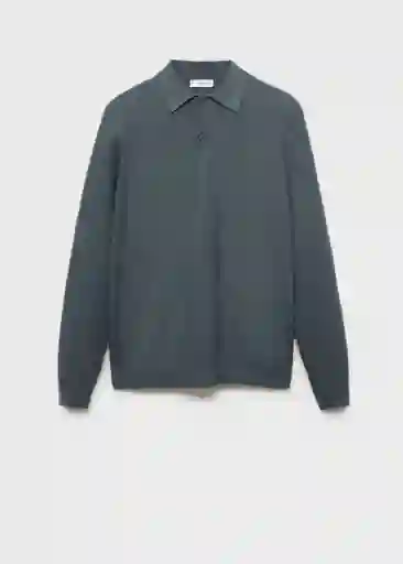 Camiseta Polo Tens Petróleo Talla S Hombre Mango