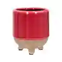 Maceta Cerámica Bicolor Diseño 0001 Casaideas