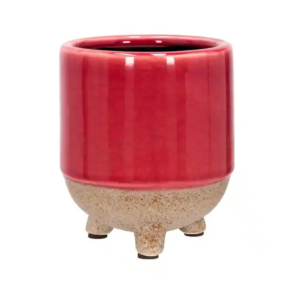 Maceta Cerámica Bicolor Diseño 0001 Casaideas