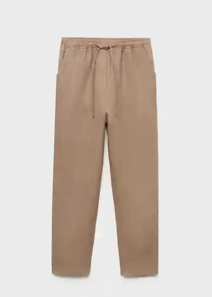 Pantalón Linen Topo Talla XS Mujer Mango