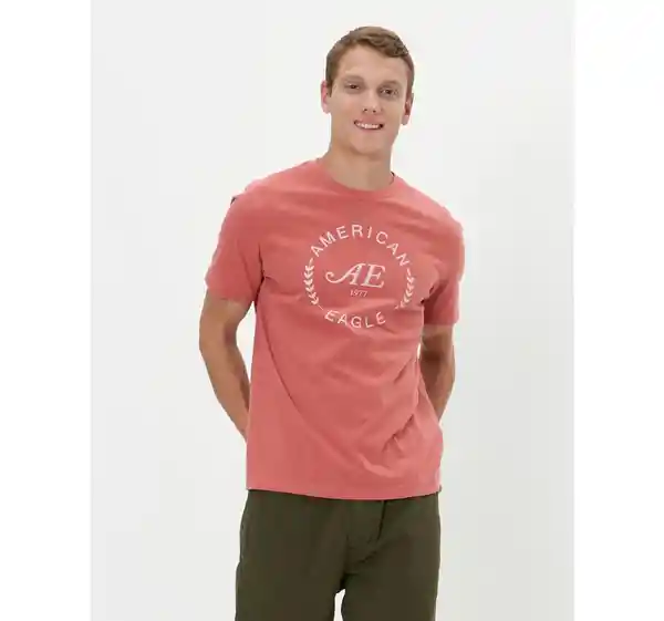 Camiseta Hombre Color Rosado Talla X-SMALL American Eagle