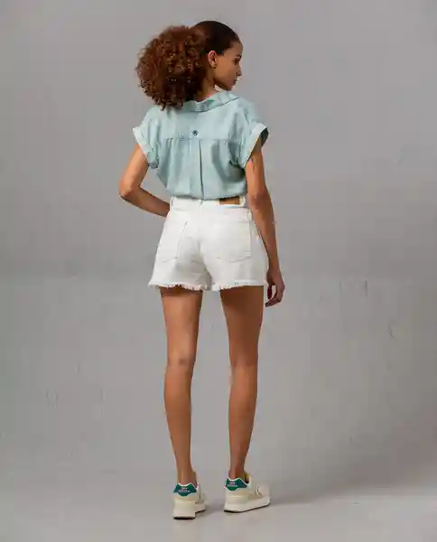 Short Mujer Blanco Talla 8 Rifle