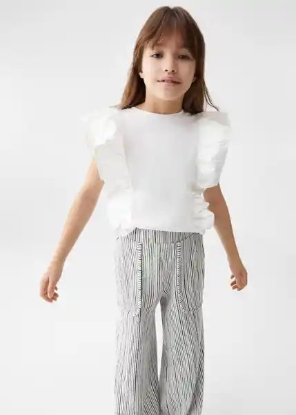 Pantalón Campbell Antracita Talla 12 Niñas Mango