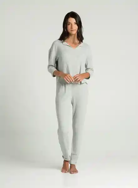 Pantalón Pijama Gris Jaspe Talla M